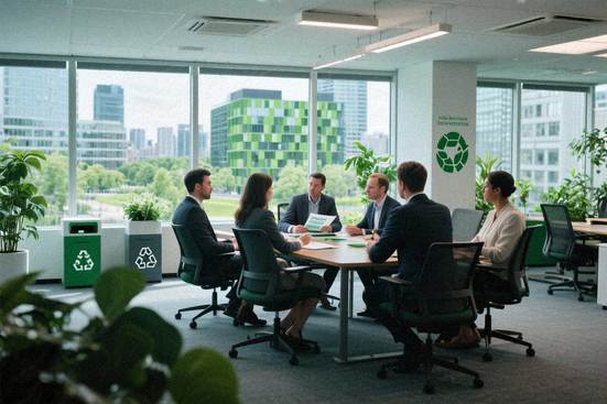 企業の環境責任とESGの図